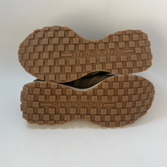 Veronica Beard Valentina Army Green Sneakers Women Size 6.5 - Picture 9 of 13